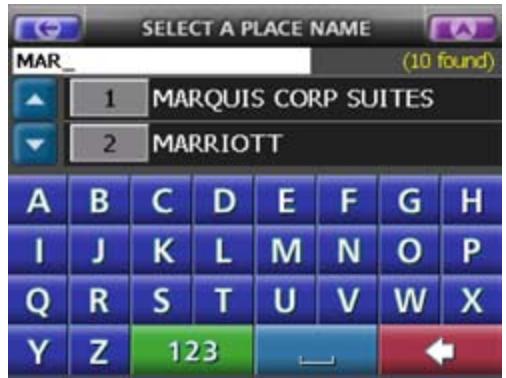 UNIDEN MAPTRAX GPS352 - Using Other Destinations for Routing - 8