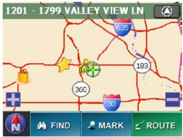 UNIDEN MAPTRAX GPS352 - Moving the Map Center - 1