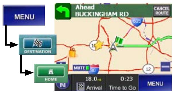 UNIDEN MAPTRAX GPS352 - Using Other Destinations for Routing - 3