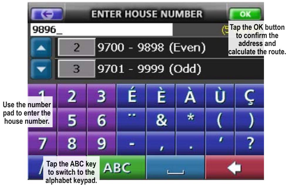 UNIDEN MAPTRAX GPS352 - Entering an Address as Your Destination - 4
