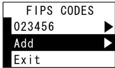 UNIDEN MHS450 - Utiliser les codes FIPS pour les alertes météorologiques - 1