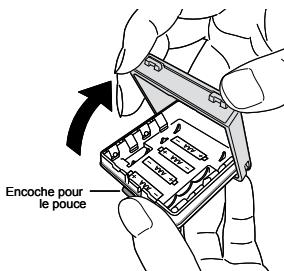 UNIDEN MHS450 - Utiliser l'étui des piles alcalines - 1