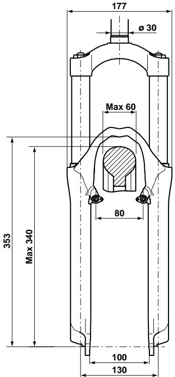 MARZOCCHI 2004 BOMBER - Système retenue de l'axe de roue - 8