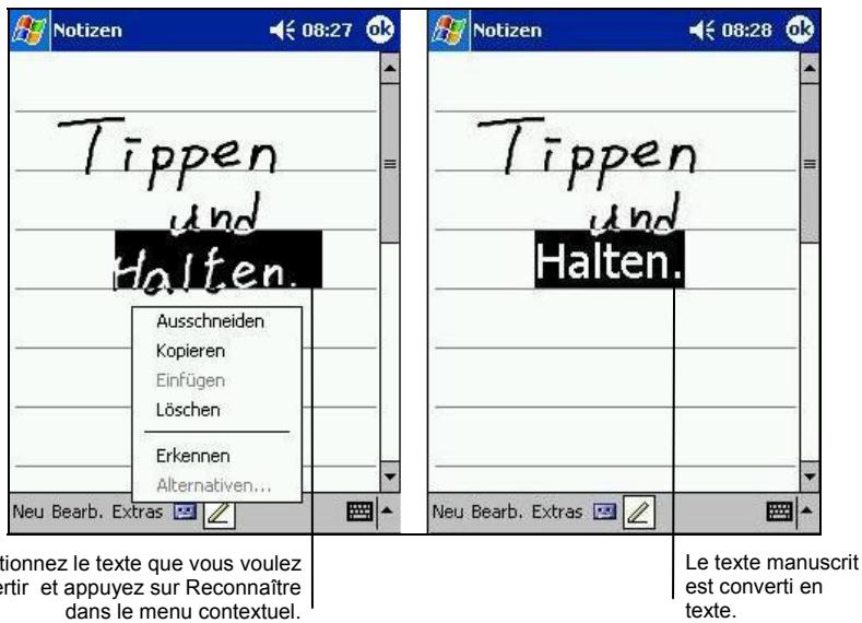 YAKUMO ALPHA GPS - Conversion d'un texte écrit en texte - 1
