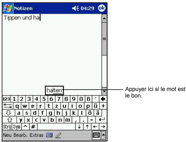 YAKUMO ALPHA GPS - Entrer du texte à l'aide du panneau de saisie - 2