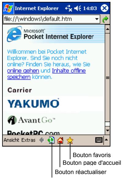 YAKUMO ALPHA GPS - Utilisation de Microsoft Pocket Internet Explorer - 1