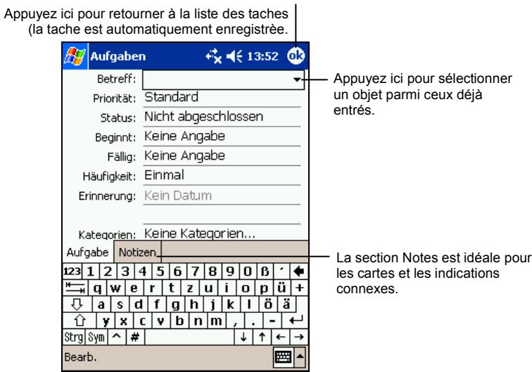 YAKUMO ALPHA GPS - Creation d'une tâche - 1
