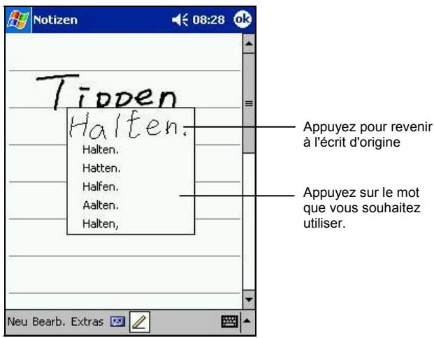 YAKUMO ALPHA GPS - Conversion d'un texte écrit en texte - 2