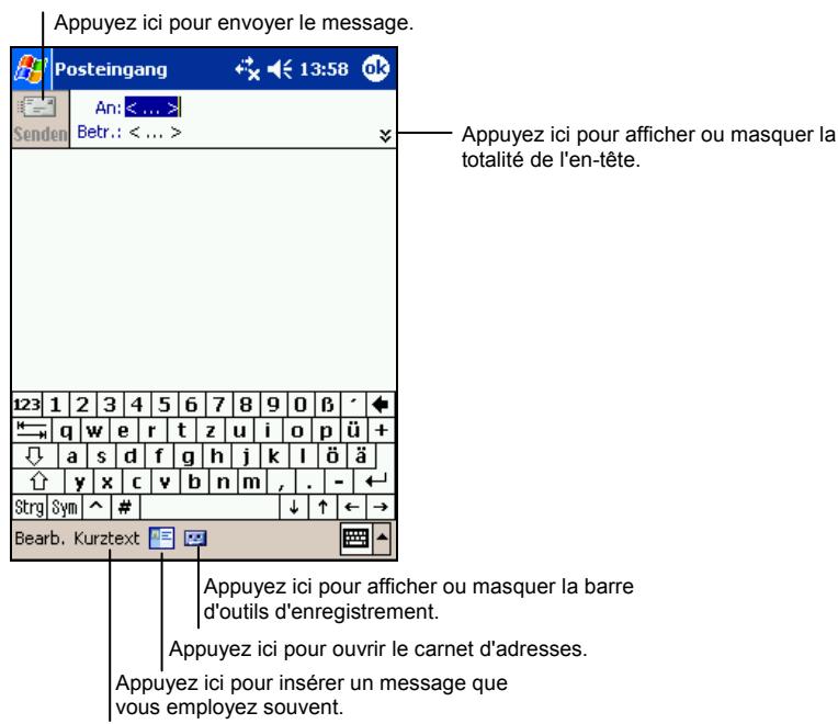 YAKUMO ALPHA GPS - Composer un message - 1