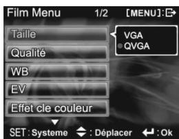 YAKUMO CAMMASTER SD 542 - Selection de la taille de l'image : - 3