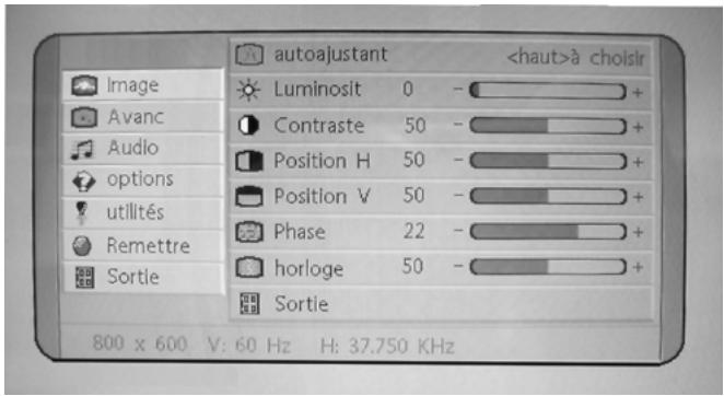 YAKUMO TFT 17 AL - Menu principal - 1