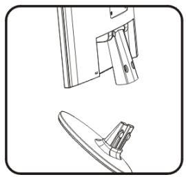 YAKUMO TFT 17 XP - Installation et désinstallation de la base - 1