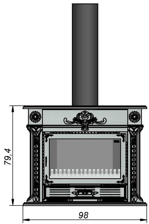 FLAM LOUIS XVI - STIJKACHEL LOUIS XVI POELE DE STYLE LOUIS XVI STILOFEN LOUIS XVI CLASSIC STOVE LOUIS XVI - 1