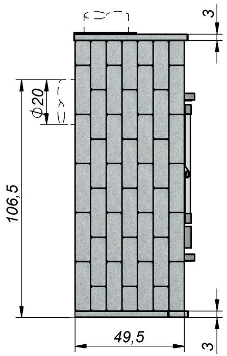 FLAM MT 44-70-128 - SPEKSTEENKACHEL MT 44/70-128 POELE EN PIERRE STEATITE MT 44/70-128 SPECKSTEINOFEN MT 44/70-128 SOAPSTONE STOVE MT 44/70-128 - 2