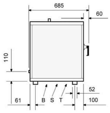 BARTSCHER 116802 - Indications techniques cuiseur vapeur 5 x 2/3 GN - 2