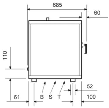 BARTSCHER 116802 - Piec konwekcyjno-parowy 5 × 2/3 GN - 2