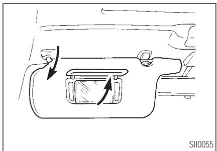 INFINITI I35 - ÉCLAIRAGE DU MIROIR DE COURTOISIE - 1