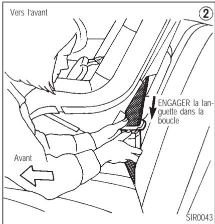 INFINITI I35 - SIÉGES, DISPOSITIFS DE RETENUE ET SYSTEMES DE COUSSIN GONFLABLE D'APPOINT - 3