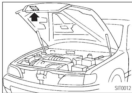 INFINITI I35 - FICHE SIGNALÉTIQUE DU CLIMATISEUR - 1