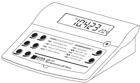 HANNA INSTRUMENTS PH 212 - pH / mV / ^ Metre de paillasse a microprocesseur - 1