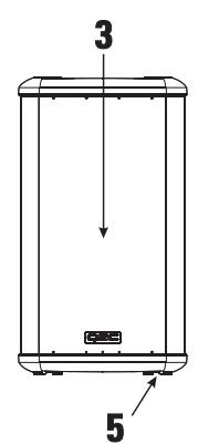 QSC AUDIO HPR181W - Attention : pour réduire les risques d'électrocution, ne pas retirer le capot. Aucune pièce réparable par l'utilisateur à l'intérieur. Confier toute réparation à un personnel qualifié. - 4