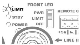 QSC AUDIO K8 - Voyant LIMIT arrête - 3