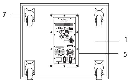 QSC AUDIO KW SERIE - KW181-Caisson d'extrêmes graves 18" simple - 2