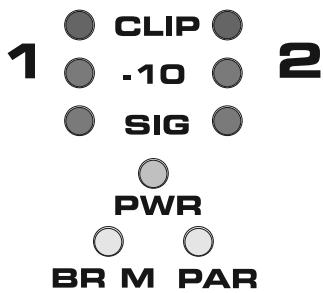 QSC AUDIO PLX 1104 - BRIDGE MONO (BR M) und PARALLEL (PAR) (nur Modelle PLX 1802/2502/3102/3602): - 2