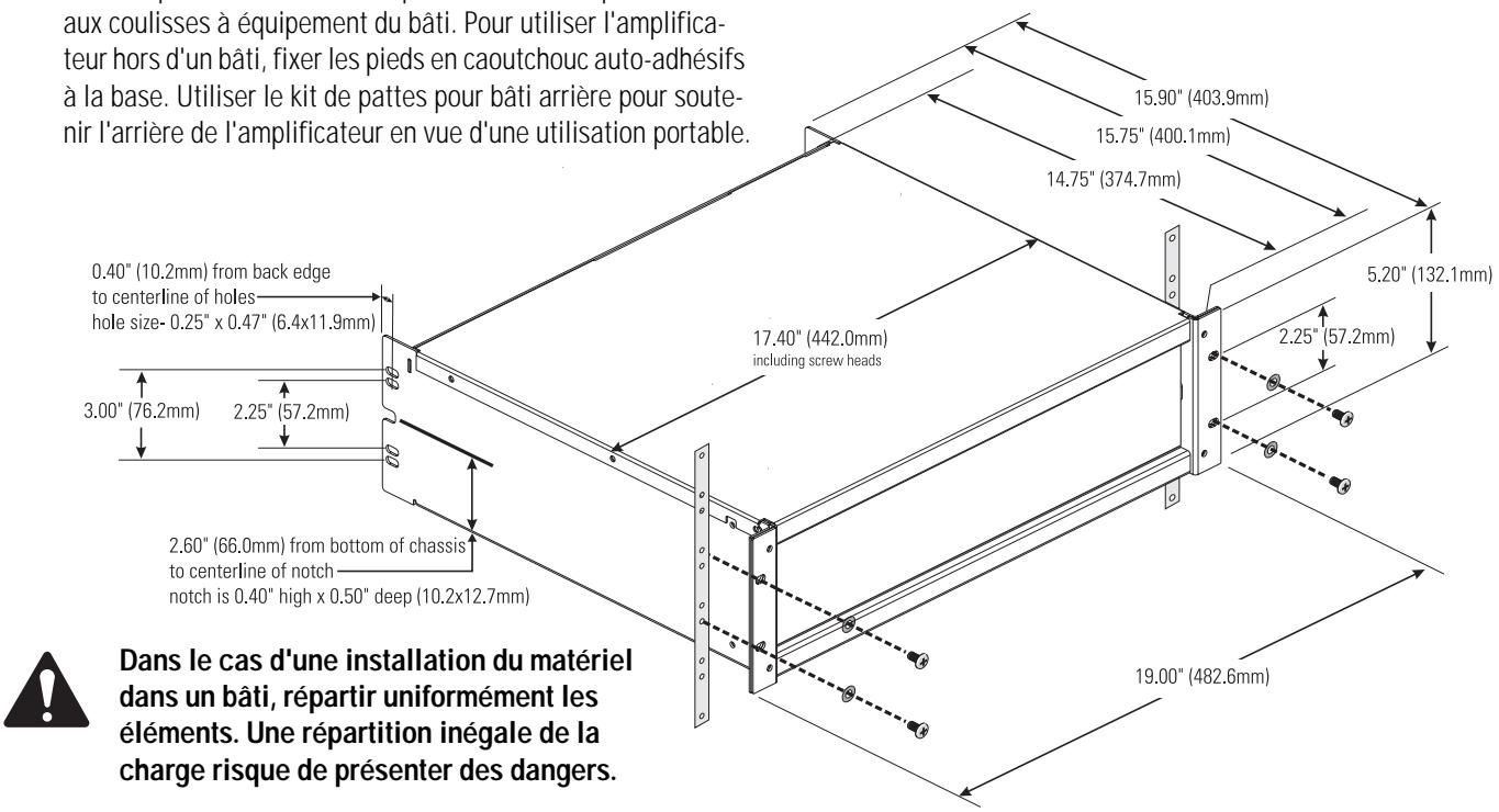 QSC AUDIO RMX 4050HD - Fixation du bâti - 1