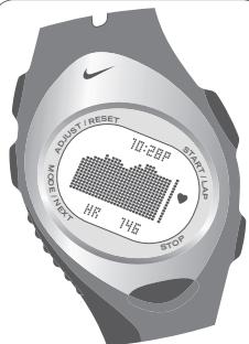 NIKE HRM TRIAX 100 - AFFICHAGE DE LA VALEUR DES BARRES DU GRAPHIQUE - 1