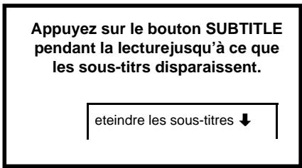 CURTIS DVD8005 - pour eteindre les sous-titres - 1