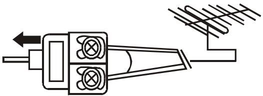 CURTIS RT072 - - CONNEXION D'UNE ANTENNE 300 OHM - 1
