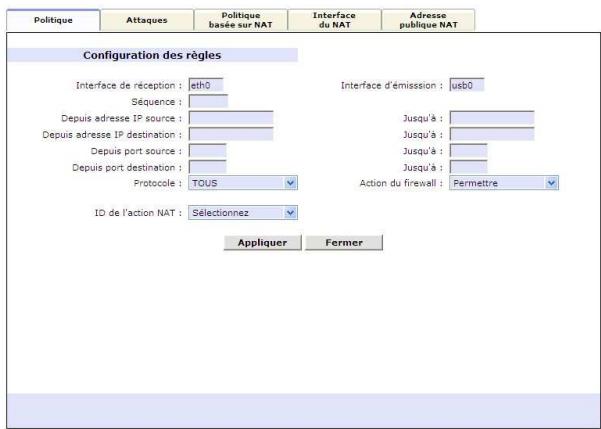 NEUF TELECOM NEUF BOX FAST3302 - 2) Onglet Politiques - 2