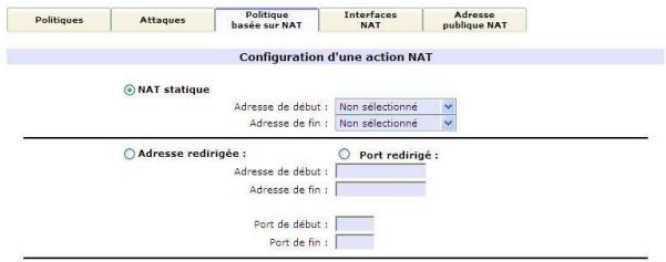 NEUF TELECOM NEUF BOX FAST3302 - 1) Onglet Politique basée sur NAT - 2