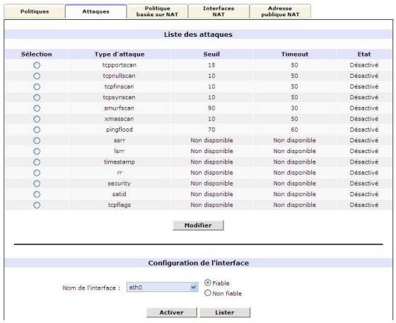 NEUF TELECOM NEUF BOX FAST3302 - 3) Configuration d'une attaque - 1
