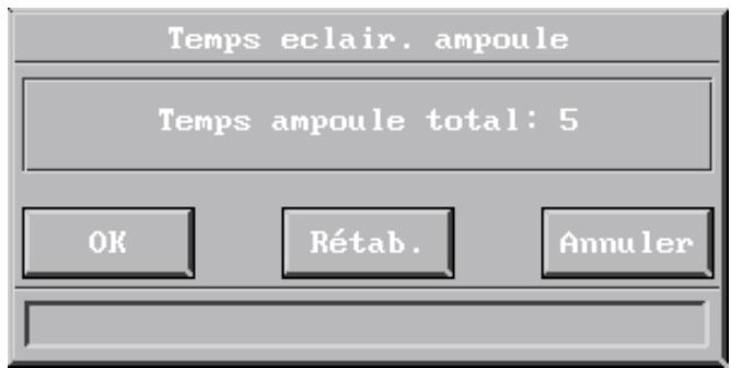 DAVIS CINEMAONE - Affichage du temps de fonctionnement total de l'ampoule - 2