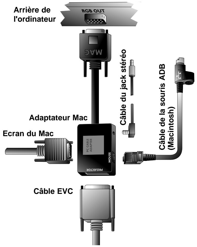 DAVIS CINEMAONE - Connexion du cable de la souris et du jack sté reproduction (Mac) - 2