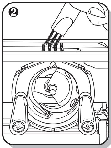 EURO-PRO 8135H - Utilisation du pied de transport supérieur. - 6