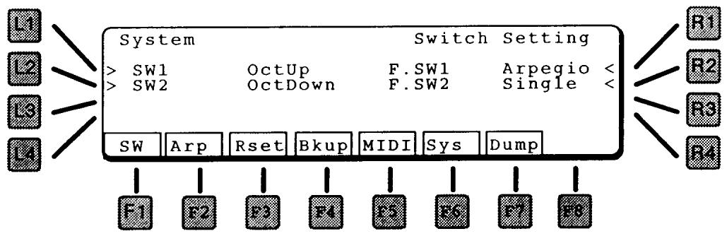 KAWAI K5000S - FSW (PROGRAMMABLE SWITCHES) - 1