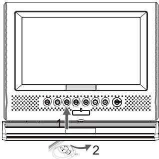 NEXT BASE SDV37-SD - Mettre la batterie dans le lecteur - 1