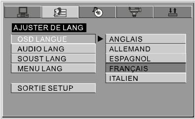 NEXT BASE SDV77-B - Ajuster de LANG - 1