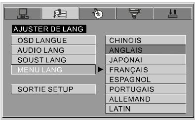 NEXT BASE SDV77-B - Ajuster de LANG - 2