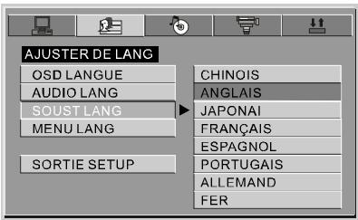 NEXT BASE SDV77-B - Ajuster de LANG - 1