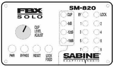 SABINE FBX SOLO SL-820 - NOISE GATE (PORTE DE BRUIT) - 1