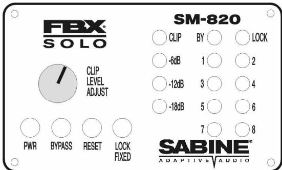 SABINE FBX SOLO SL-820 - FACES AVANT ET ARRIERE SM-820 - 2