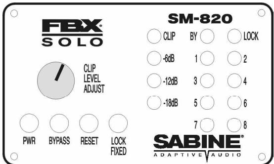 SABINE FBX SOLO SM-820 - FACES AVANT ET ARRIERE SM-820 - 2