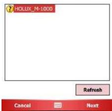 HOLUX M-1200 - Installation de l'appareil de connexion bluetooth - 7