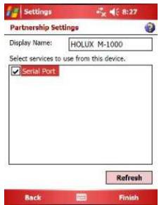 HOLUX M-1200 - Installation de l'appareil de connexion bluetooth - 8