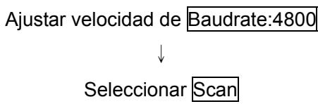 HOLUX GR 213U - Ajuste la velocidad de baudios y el puerto Com de exploración - 1