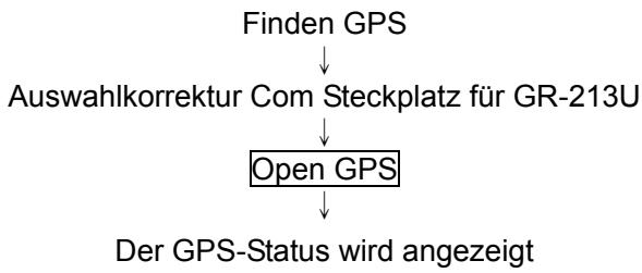 HOLUX GR 213U - Finden des Com Steckplatz und öffnen GPS - 1
